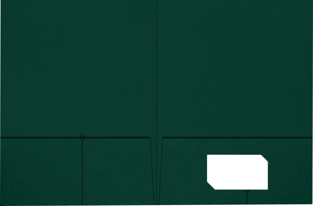 Dark Green Linen 9 x 12 Folders