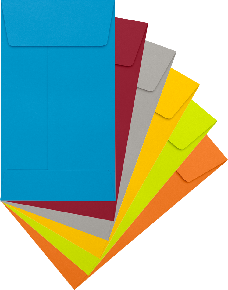 Assorted #5 1/2 Coin Envelope (3 1/8 x 5 1/2) - 150 Pack