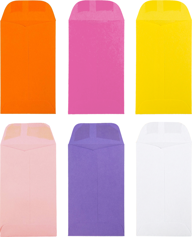 Assorted Fashion #5 1/2 Coin Envelope (3 1/8 x 5 1/2) - 150 Pack