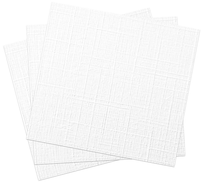 White Linen 100lb 5 x 5 Square Blank Note Cards