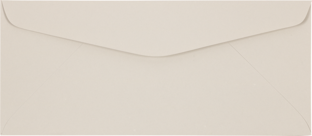Pastel Gray 24lb #10 Regular Envelopes (4 1/8 x 9 1/2)