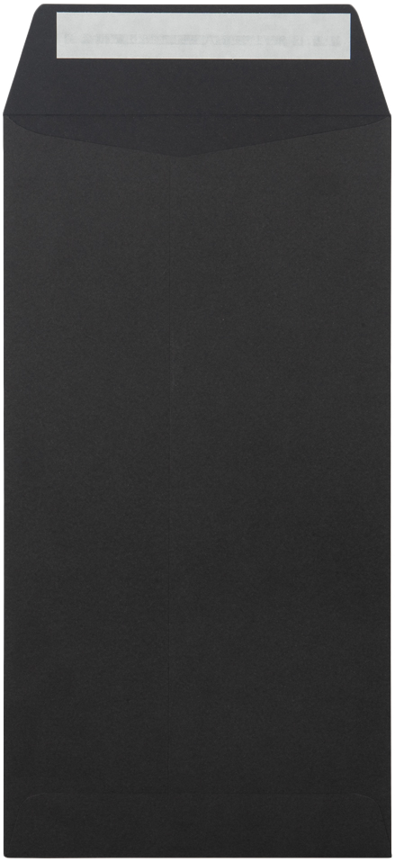 Smooth Midnight Black 32lb 6 x 11 1/2 Policy Envelopes with Peel & Seal