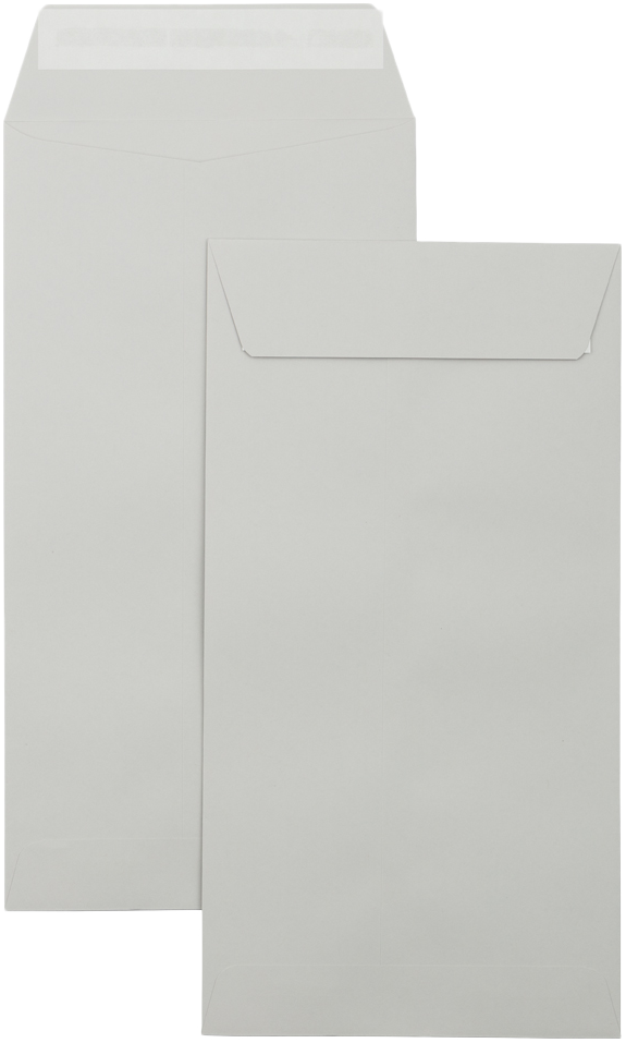 Pastel Gray 24lb 6 x 11 1/2 Policy Envelopes with Peel & Seal