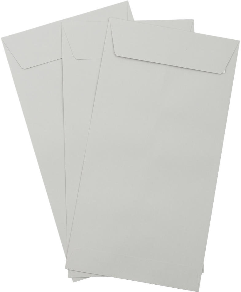 Pastel Gray 24lb 6 x 11 1/2 Policy Envelopes with Peel & Seal