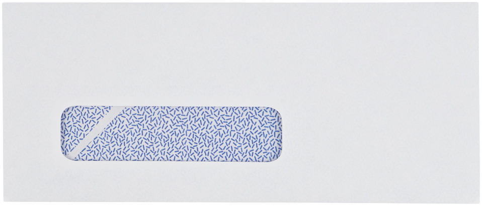 White with Security Tint 24lb #8 5/8 Window Envelopes (3 5/8 x 8 3/4)