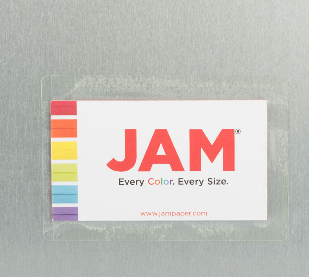 Clear Self-Adhesive Business Card Holders (2 x 3 1/2)