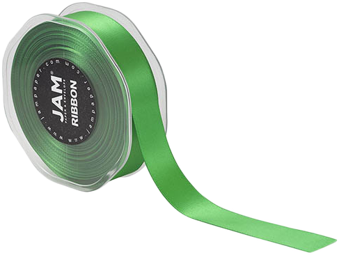 Emerald Green Satin 7/8 Inch Thick x 25 Yards Ribbon