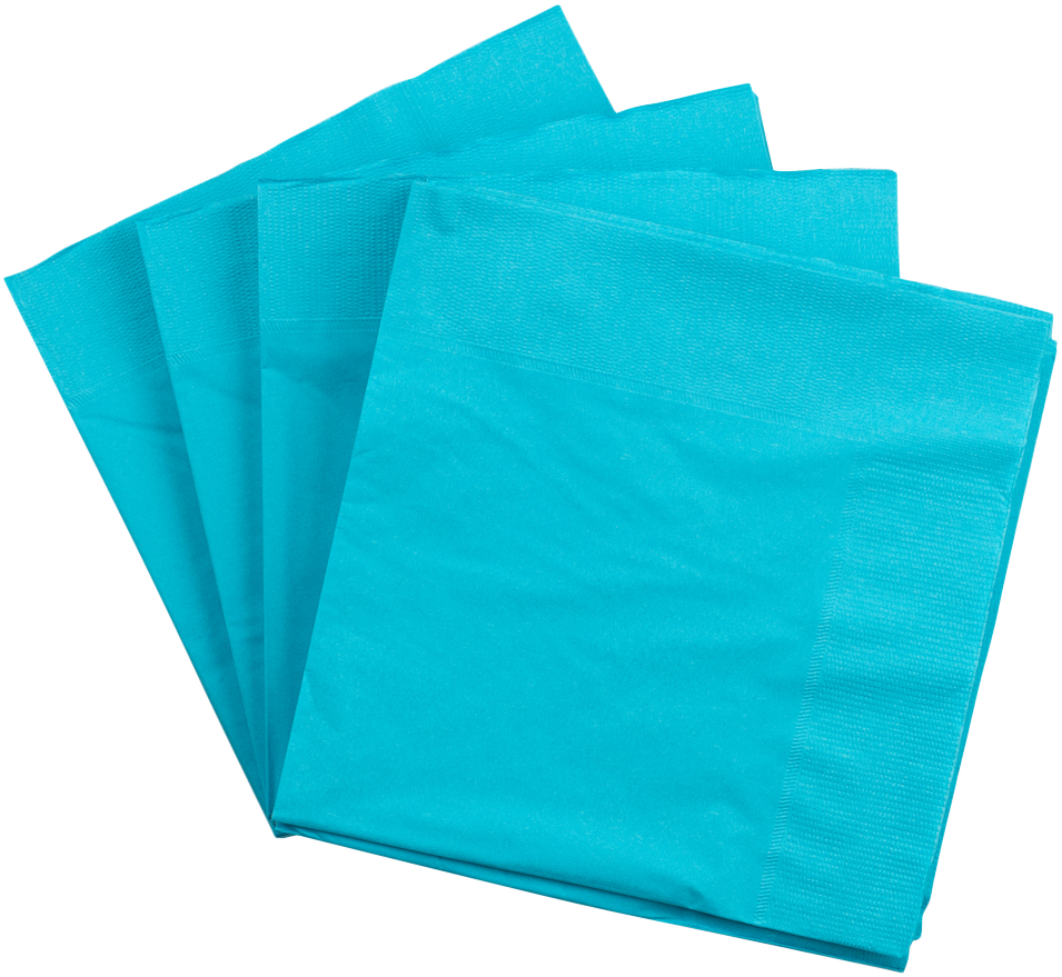 Sea Blue 6 1/2 x 6 1/2 3-Ply Lunch Napkins