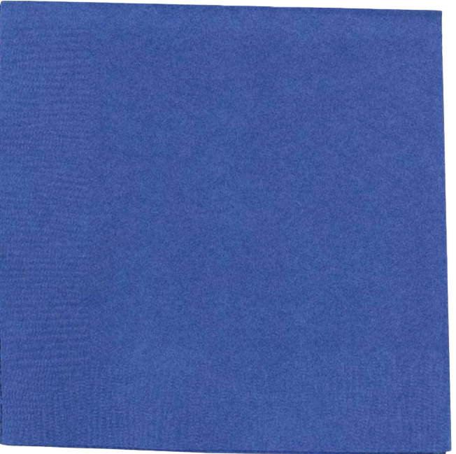Blue 6 1/2 x 6 1/2 3-Ply Lunch Napkins