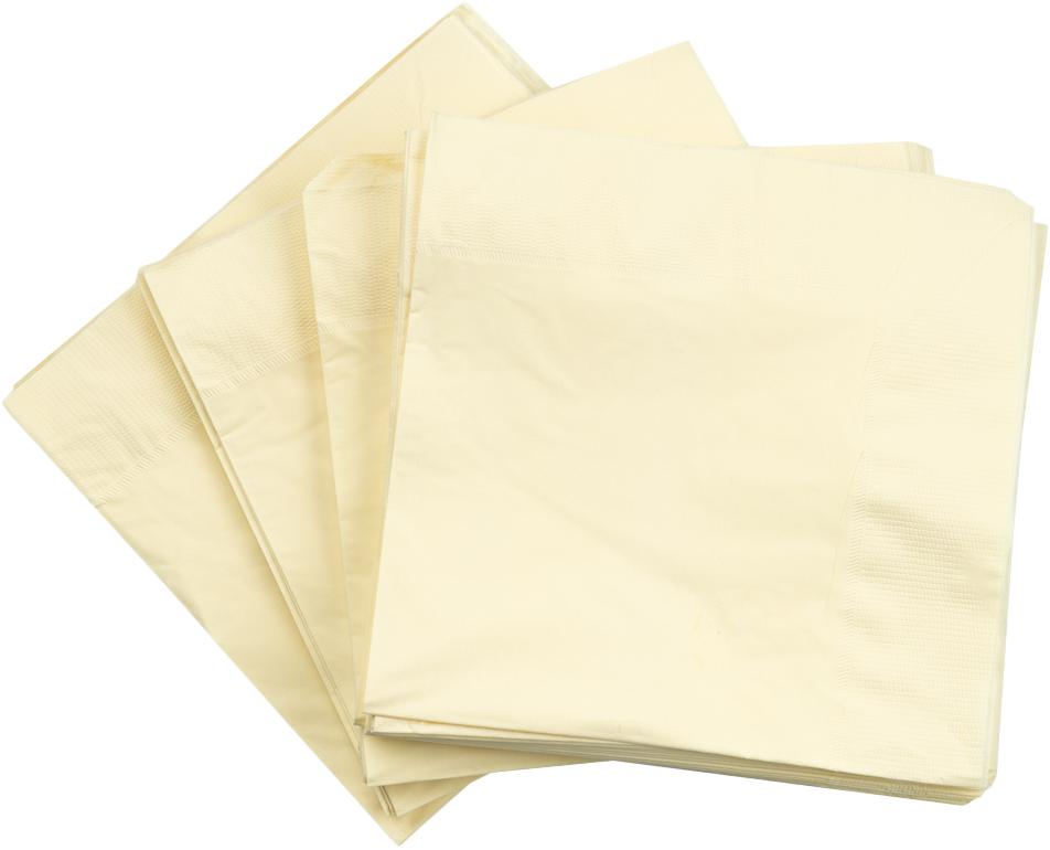 Ivory 6 1/2 x 6 1/2 3-Ply Lunch Napkins