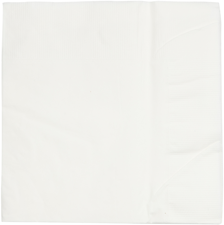 White 6 1/2 x 6 1/2 3-Ply Lunch Napkins