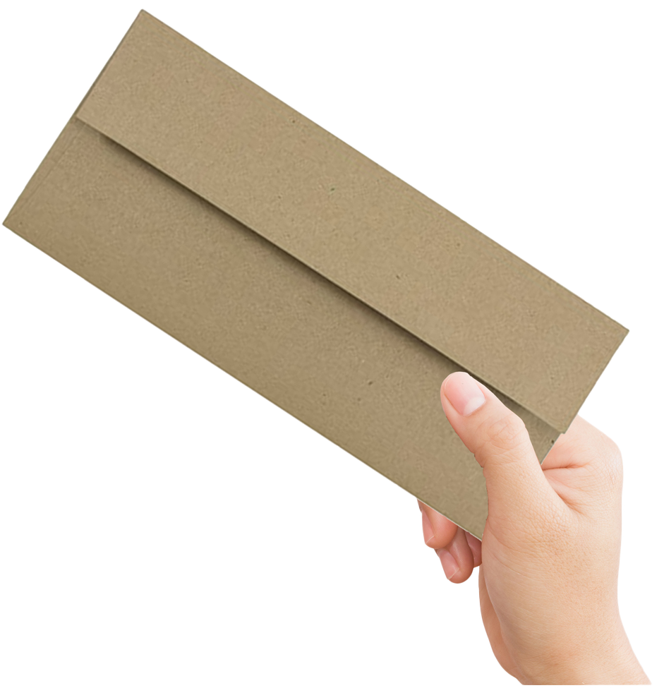 Grocery Bag 28lb #10 Square Flap Envelopes (4 1/8 x 9 1/2)