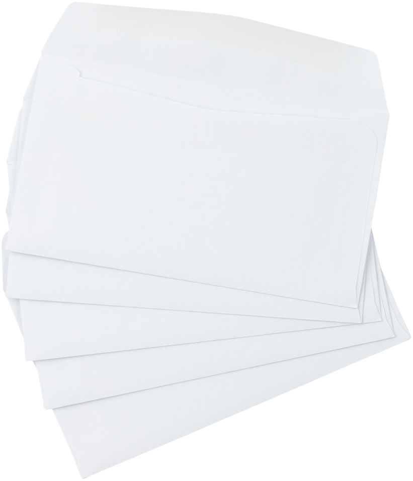 White 24lb #6 3/4 Regular Envelopes (3 5/8 x 6 1/2) with Press Stick™