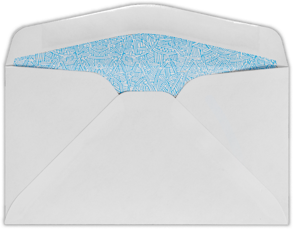 White with Security Tint 24lb #6 3/4 Window Envelopes (3 5/8 x 6 1/2)