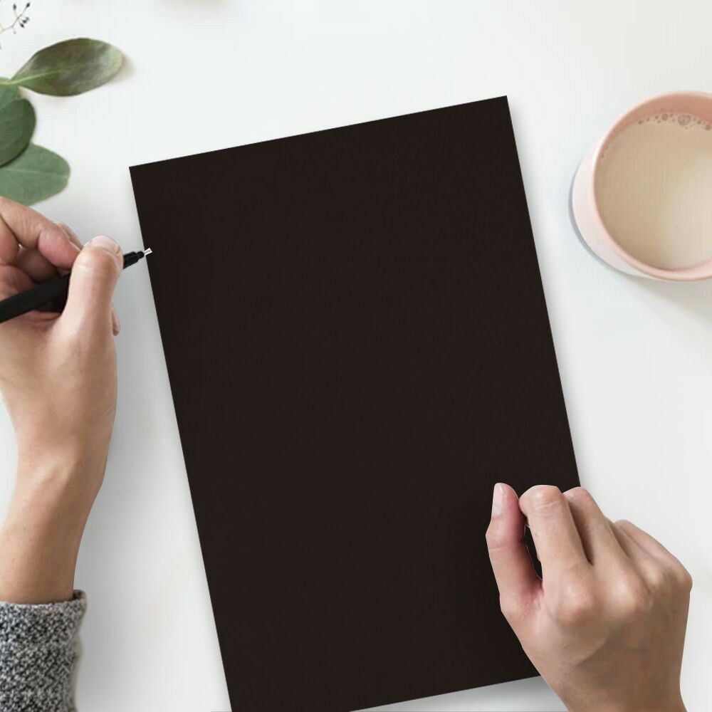Smooth Midnight Black 100lb 8 1/2 x 14 Cardstock