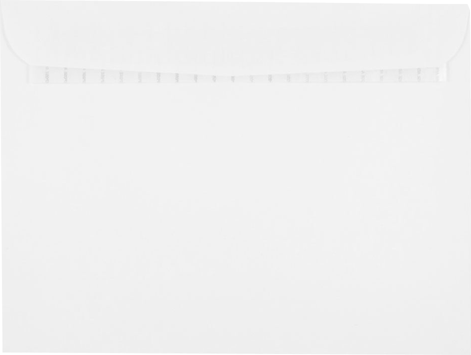 White 28lb 9 1/2 x 12 1/2 Booklet Envelopes with Peel & Seal