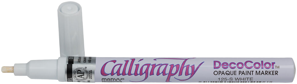 White Calligraphy Opaque Paint Marker