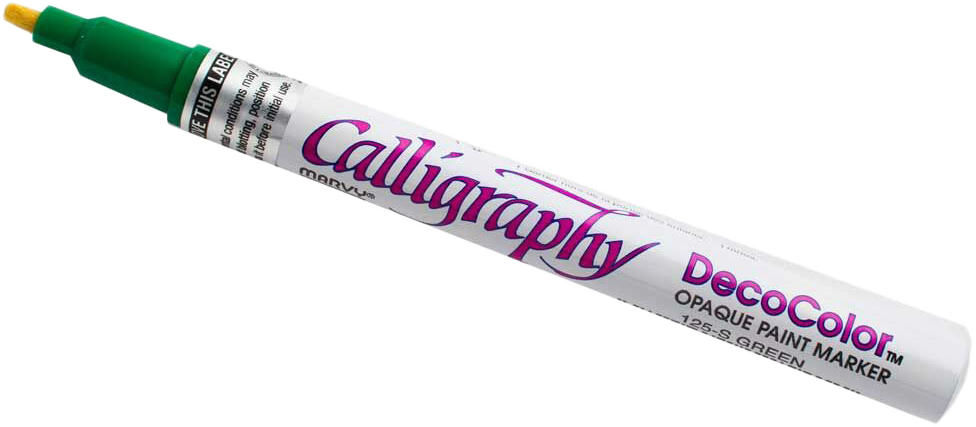 Green Calligraphy Opaque Paint Marker