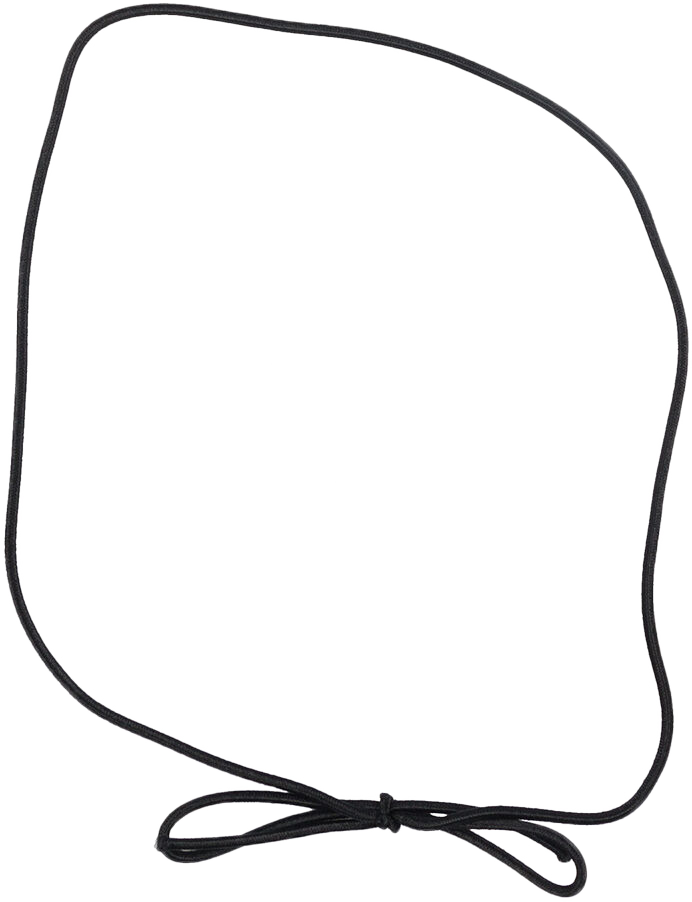 Black 16 Inch Elastic Stretch Loops with Pre-tied Bows