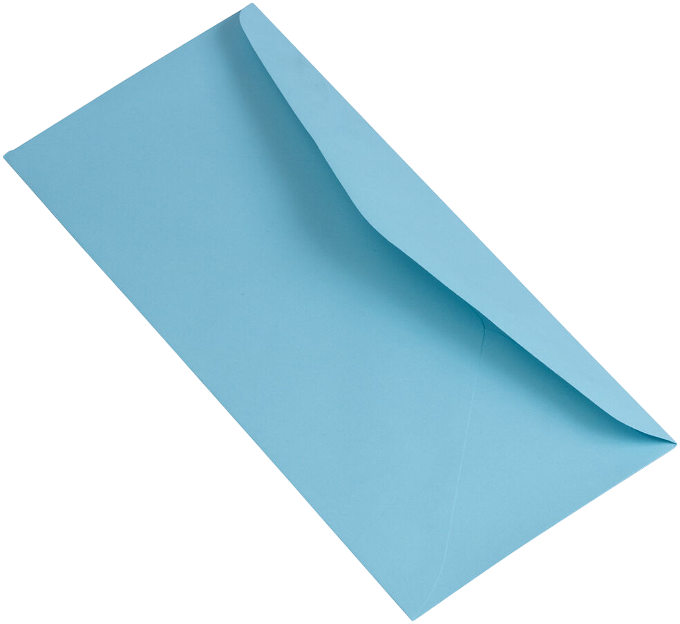 Pastel Blue 24lb #10 Regular Envelopes (4 1/8 x 9 1/2)