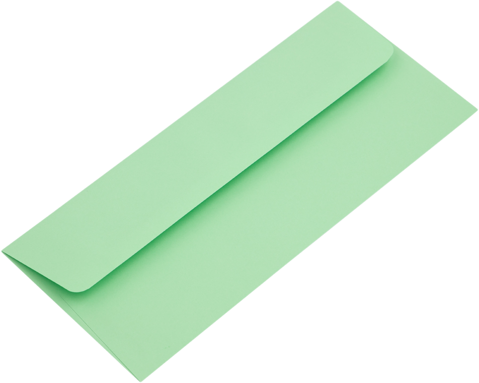 Pastel Green 24lb #10 Regular Envelopes (4 1/8 x 9 1/2)