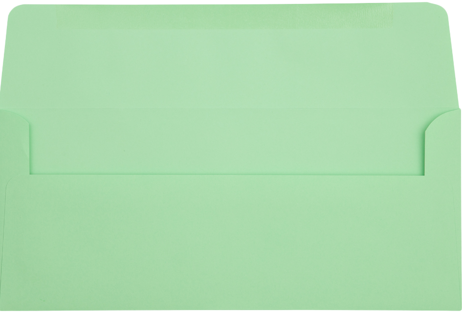 Pastel Green 24lb #10 Regular Envelopes (4 1/8 x 9 1/2)