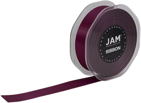 Burgundy Satin 7/8 Inch x 25 Yards Ribbon