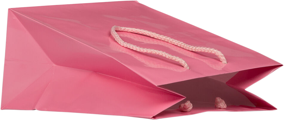Pink Medium Glossy Gift Bags (8 x 10 x 4)