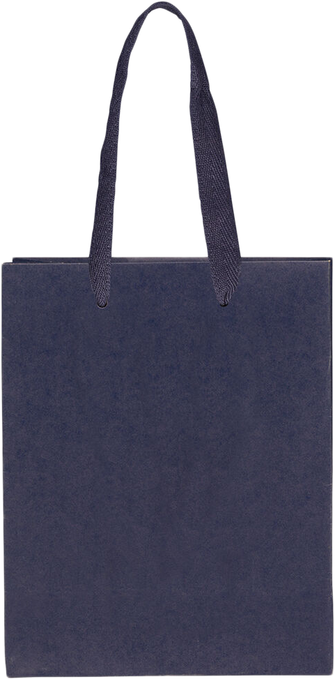 Navy Blue Kraft Recycled Medium Matte Heavy Duty Gift Bags (8 x 10 x 4)