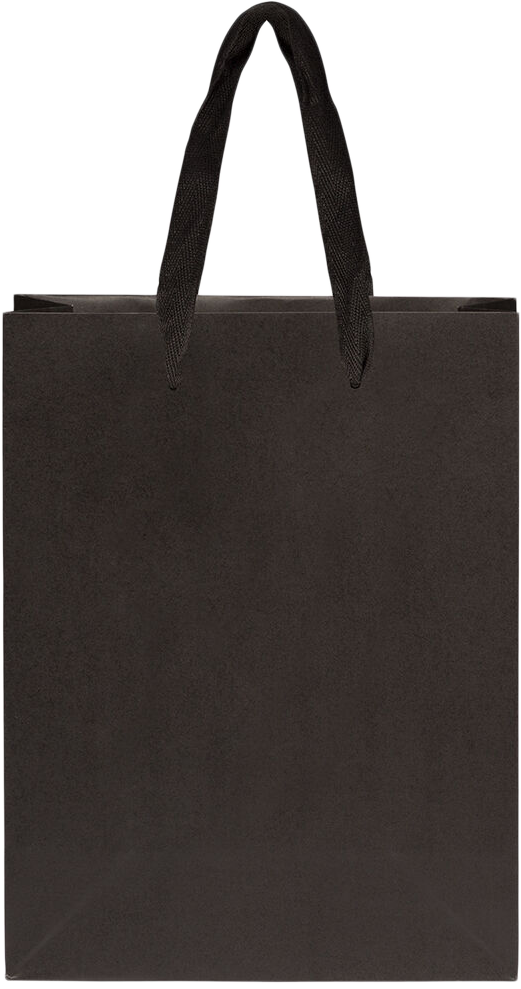 Black Kraft Recycled Large Matte Heavy Duty Gift Bags (10 x 13 x 5)