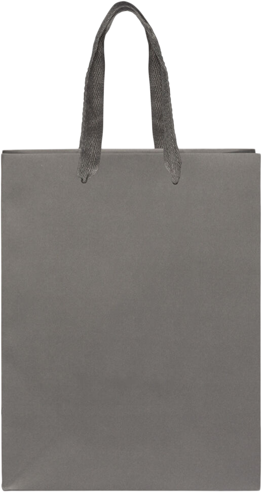 Gray Kraft Recycled Large Matte Heavy Duty Gift Bags (10 x 13 x 5)
