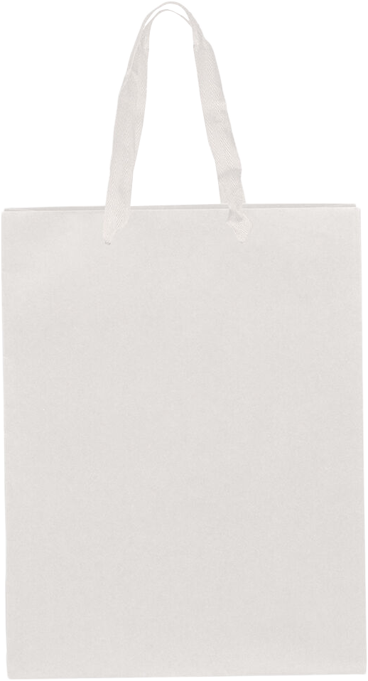 White Kraft Recycled Large Matte Heavy Duty Gift Bags (10 x 13 x 5)