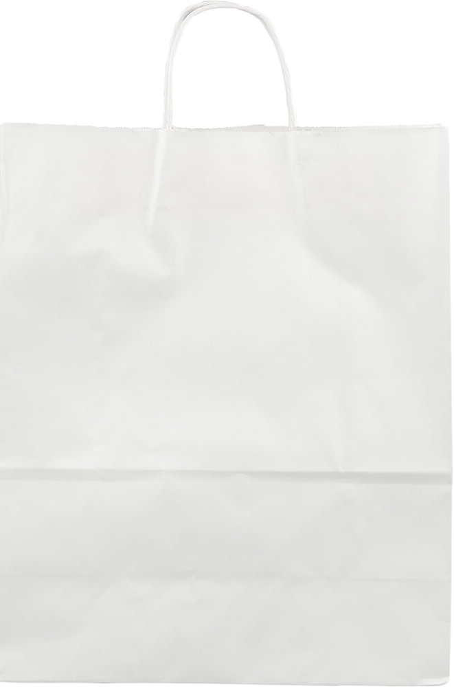 White Kraft X-Large Matte Gift Bags (12 5/8 x 15 1/2 x 6)