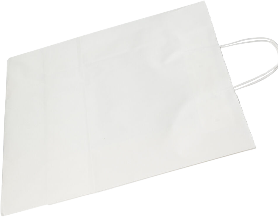 White Kraft X-Large Matte Gift Bags (12 5/8 x 15 1/2 x 6)
