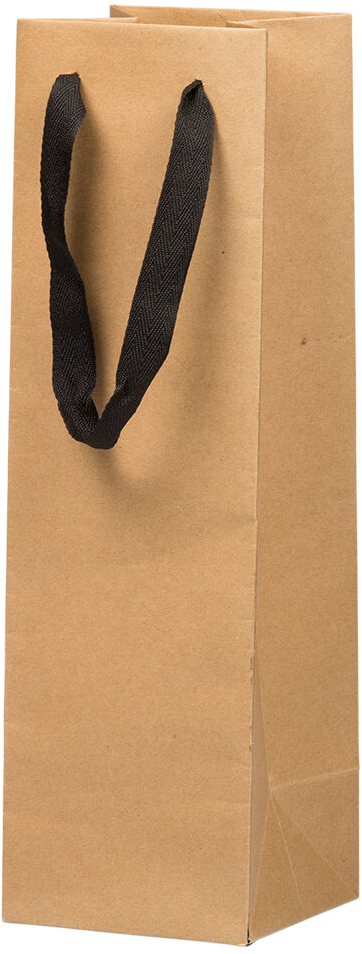 Matte Kraft Wine Bottle Gift Bags (5 x 4 x 12 3/4)