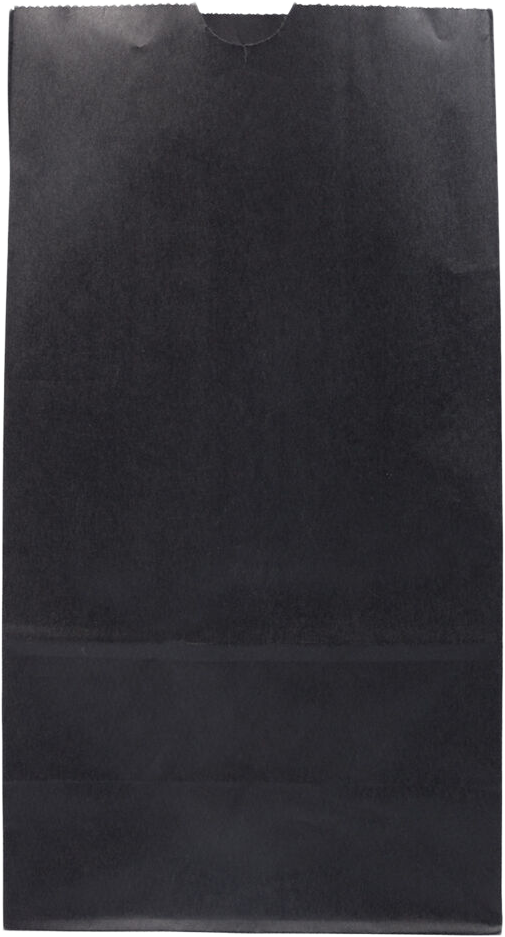 Black Kraft Large Paper Lunch Bags (6 x 11 x 3 1/2) - 25 Pack