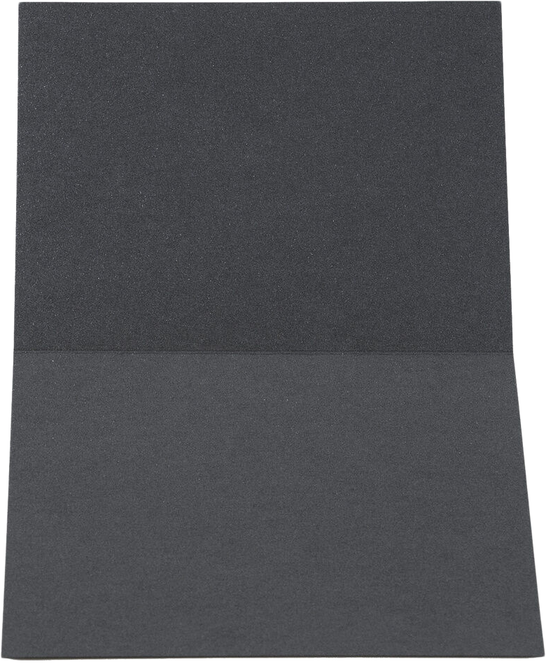 Anthracite Black Metallic 100lb 5 x 7 Foldover Cards