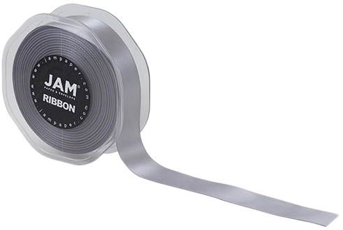 Silver Satin 7/8 Inch x 25 Yards Ribbon
