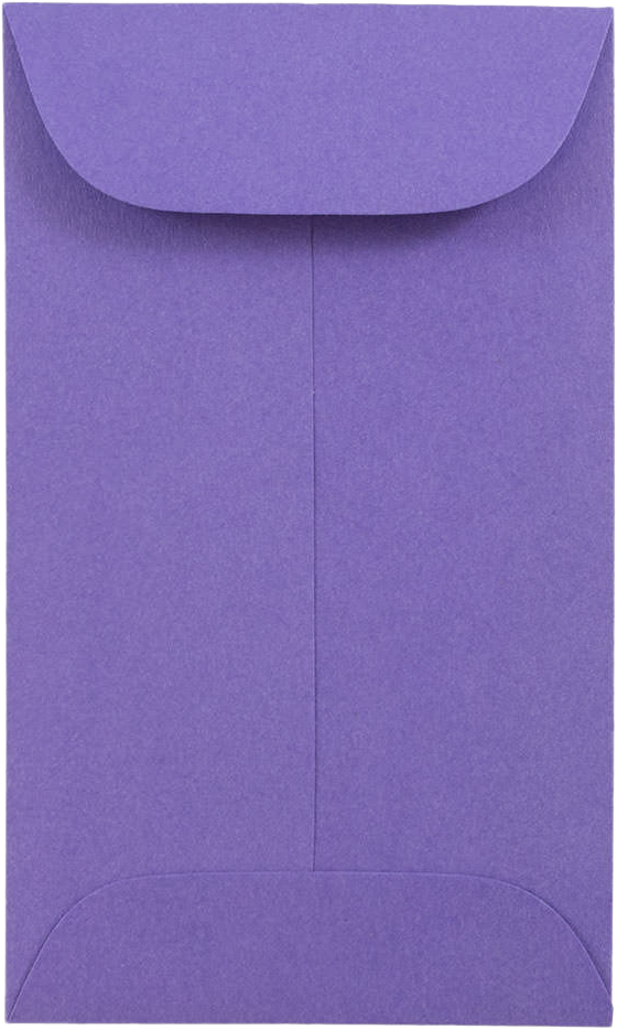 Violet Grape Purple 28lb #3 Coin Envelopes (2 1/2 x 4 1/4)
