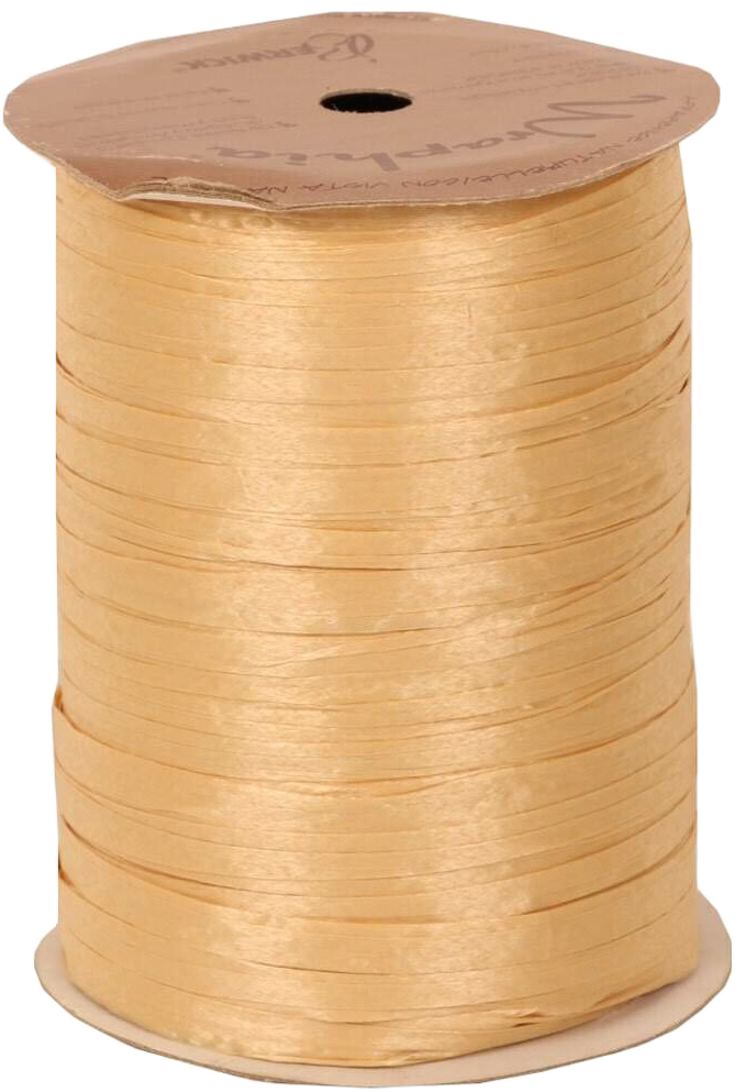 Oatmeal Ivory 1/4 Inch x 100 Yards Wraphia Ribbon
