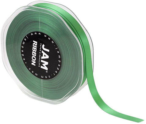 Emerald Green Satin 3/8 Inch Thick x 25 Yards Ribbon