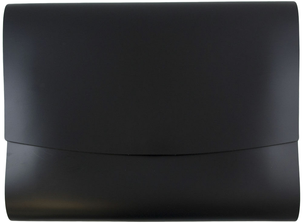 Black 14 x 11 Leather Portfolios with Snap