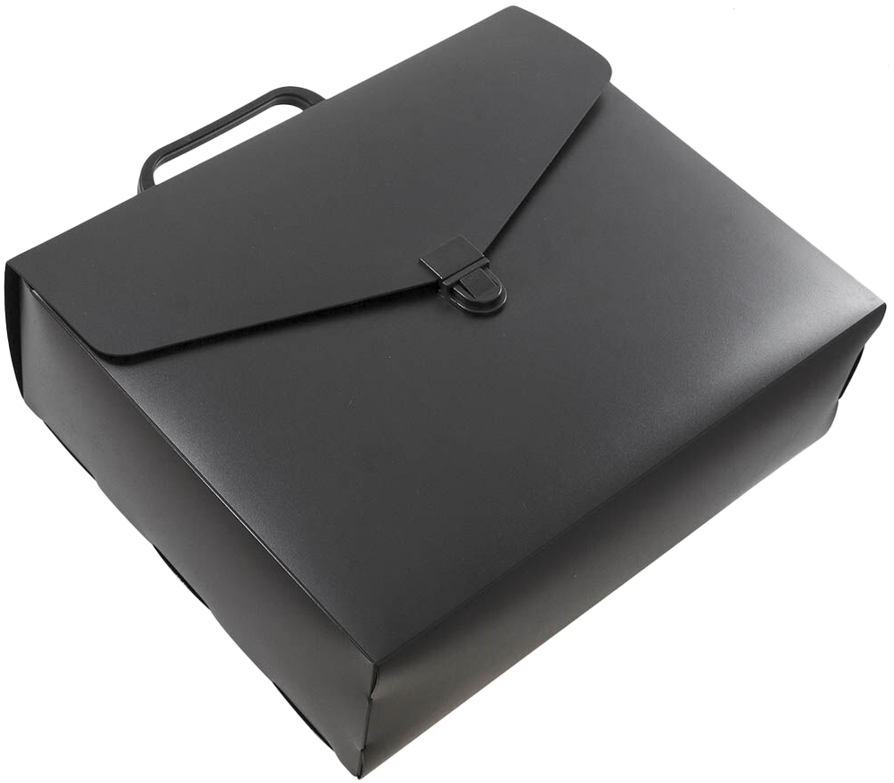 Black 10 x 12 x 4 Plastic Carry Cases