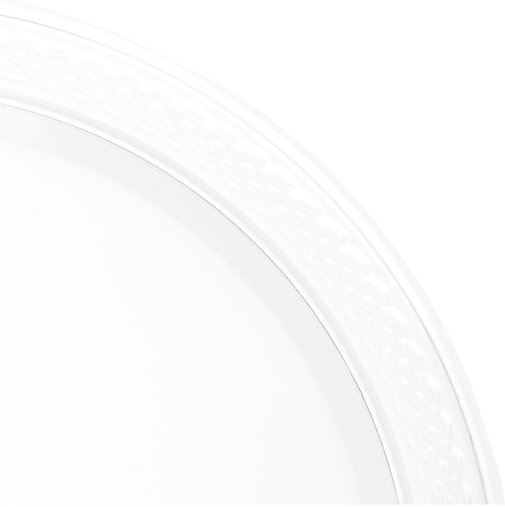 Clear Small Plastic Plates (7 Inch) - 20 Pack