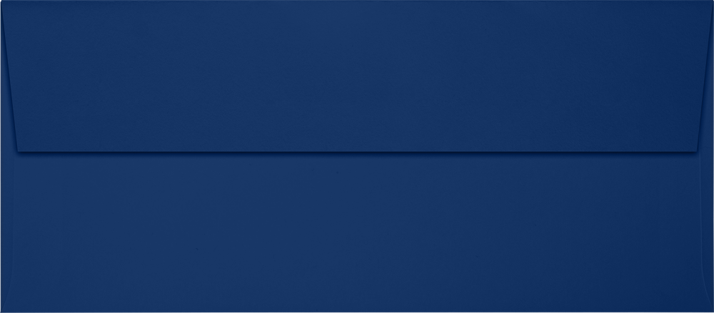 Navy Blue 32lb #9 Slimline Square Flap Envelopes (3 7/8 x 8 7/8) with Peel & Seal