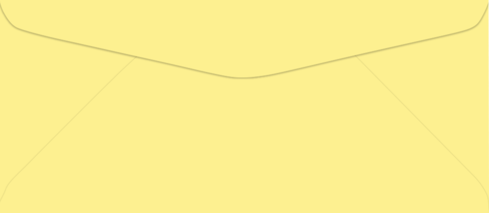 Pastel Canary Yellow 24lb #9 Regular Envelopes (3 7/8 x 8 7/8)