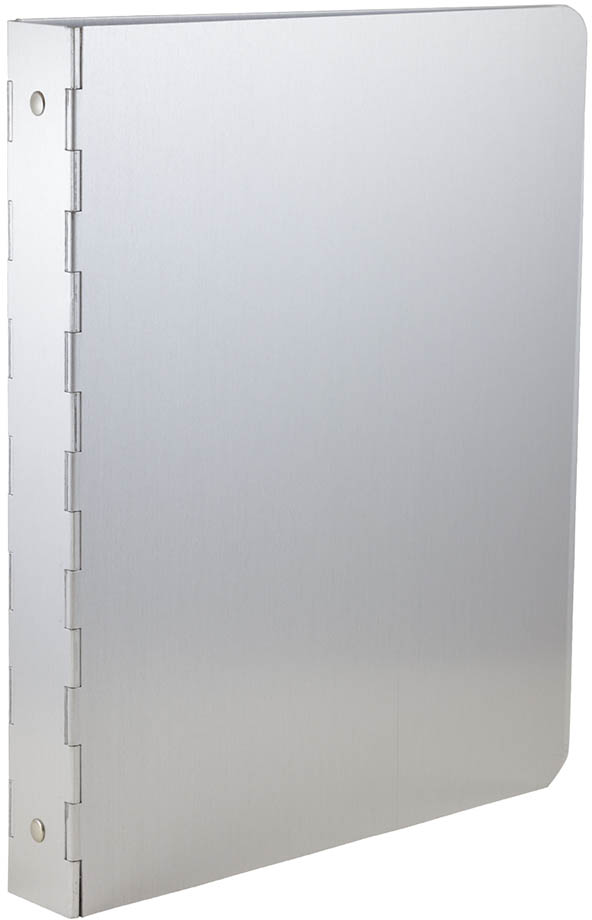 Silver Aluminum 1 Inch 3-Ring Binder