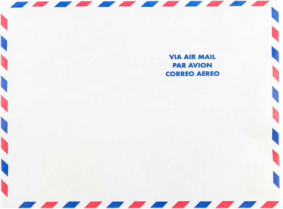 Airmail 14lb 10 x 13 Open End Envelopes with Peel & Seal