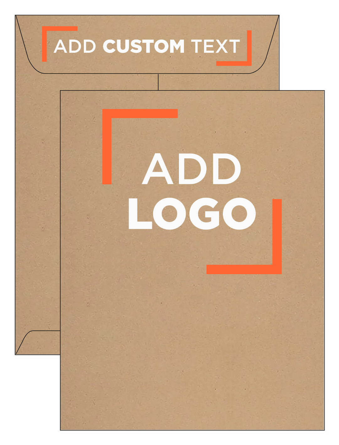 Grocery Bag 28lb 8 3/4 x 11 1/4 Open End Envelopes with Peel & Seal