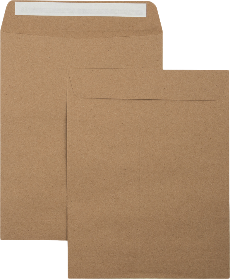 Grocery Bag 28lb 8 3/4 x 11 1/4 Open End Envelopes with Peel & Seal
